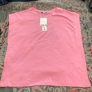 NWT Light Pink Zara Top Size Large
